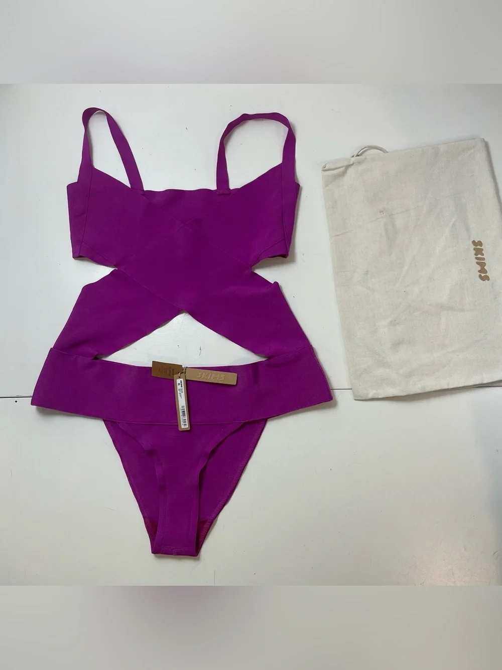 NEW SKIMS Knit Beachwear Bandage Monokini 1 Piece Bodysuit Sz 2X Lollipop~ w tag